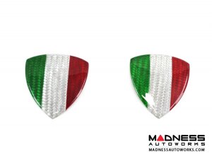 Alfa Romeo Giulia Badges - Carbon Fiber - Italian Theme Shield